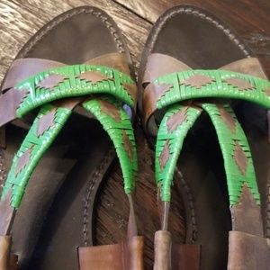 Belle by Sigerson Morrison Green Sandals